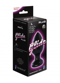 Черный анальный плаг Glide L - 11,7 см. - LOVETOY (А-Полимер) в Тамбове Черный анальный плаг Glide L - 11,7 см. - LOVETOY (А-Полимер)