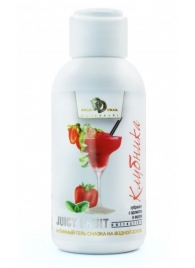 Интимный гель-смазка JUICY FRUIT с ароматом клубники - 100 мл. - БиоМед - купить с доставкой в Тамбове