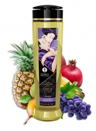 Массажное масло Libido Exotic Fruits с ароматом экзотических фруктов - 240 мл. - Shunga - купить с доставкой в Тамбове