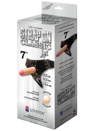 Пояс-трусики с насадкой Classic lux-Duke - 17,5 см. - LOVETOY (А-Полимер) - купить с доставкой в Тамбове