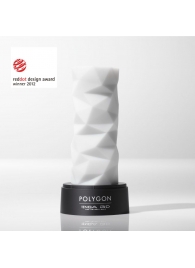 Белый 3D мастурбатор POLYGON - Tenga - в Тамбове купить с доставкой