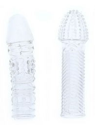 Комплект из 2 прозрачных насадок на пенис PENIS EXTENDER PACK - Dream Toys - в Тамбове купить с доставкой