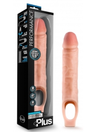 Телесный реалистичный фаллоудлинитель 10 Inch Silicone Cock Sheath Penis Extender - 25,4 см. - Blush Novelties - в Тамбове купить с доставкой