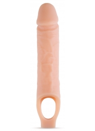 Телесный реалистичный фаллоудлинитель 10 Inch Silicone Cock Sheath Penis Extender - 25,4 см. - Blush Novelties - в Тамбове купить с доставкой