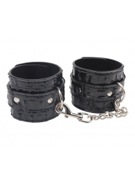 Черные наручники Surrender Wrist Restraints - Chisa - купить с доставкой в Тамбове