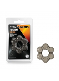 Дымчатое эрекционное кольцо Stay Hard Thick Bead Cock Ring - Blush Novelties - в Тамбове купить с доставкой