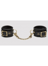 Черные наручники Bound to You Faux Leather Wrist Cuffs - Fifty Shades of Grey - купить с доставкой в Тамбове