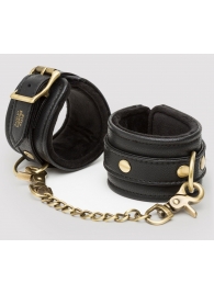 Черные наручники Bound to You Faux Leather Wrist Cuffs - Fifty Shades of Grey - купить с доставкой в Тамбове