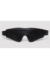 Черная плотная маска на глаза Bound to You Faux Leather Blindfold - Fifty Shades of Grey - купить с доставкой в Тамбове
