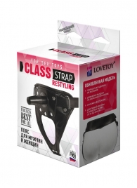 Черный пояс для насадок CLASS STRAP Restyling - LOVETOY (А-Полимер) - купить с доставкой в Тамбове