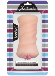 Телесный мастурбатор-вагина X-Basic Pocket Pussy без вибрации - Lovetoy - в Тамбове купить с доставкой