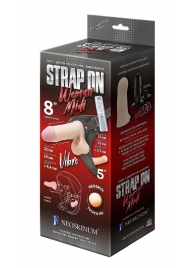 Вибрострапон Woman Midi с вагинальной пробкой - 22 см. - LOVETOY (А-Полимер) - купить с доставкой в Тамбове