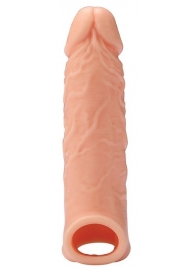 Телесная насадка EXTENDER WITH BALL STRAP 6.5 - 17 см. - Dream Toys - в Тамбове купить с доставкой