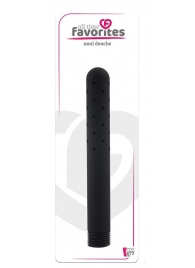 Черная насадка для анального душа ANAL DOUCHE - 15 см. - Dream Toys - купить с доставкой в Тамбове