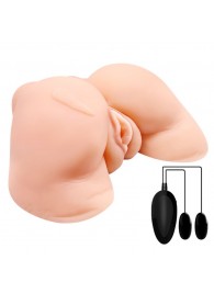 Телесная вибровагина Julie с 2 рабочими отверстиями - Baile - в Тамбове купить с доставкой