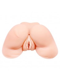 Телесная вибровагина Julie с 2 рабочими отверстиями - Baile - в Тамбове купить с доставкой