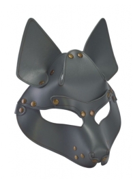 Серая маска Wolf с клепками - Sitabella - купить с доставкой в Тамбове
