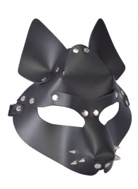 Черная маска Wolf с шипами - Sitabella - купить с доставкой в Тамбове