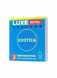 Текстурированные презервативы LUXE Royal Exotica - 3 шт. - Luxe - купить с доставкой в Тамбове