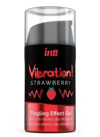 Жидкий интимный гель с эффектом вибрации Vibration! Strawberry - 15 мл. - INTT - купить с доставкой в Тамбове