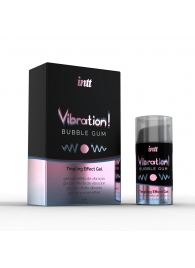 Жидкий интимный гель с эффектом вибрации Vibration! Bubble Gum - 15 мл. - INTT - купить с доставкой в Тамбове
