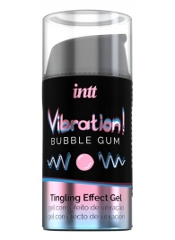 Жидкий интимный гель с эффектом вибрации Vibration! Bubble Gum - 15 мл. - INTT - купить с доставкой в Тамбове