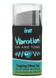 Жидкий интимный гель с эффектом вибрации Vibration! Gin   Tonic - 15 мл. - INTT - купить с доставкой в Тамбове