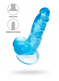 Голубой реалистичный фаллоимитатор Indy - 15,8 см. - A-toys купить с доставкой в интернет-магазине Orgasmix в Тамбове Голубой реалистичный фаллоимитатор Indy - 15,8 см. - A-toys