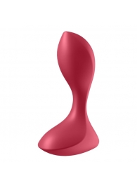 Красный вибромассажёр простаты Satisfyer Backdoor Lover - 14 см. - Satisfyer - в Тамбове купить с доставкой