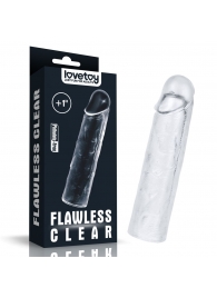 Прозрачная насадка-удлинитель Flawless Clear Penis Sleeve Add 1 - 15,5 см. - Lovetoy - в Тамбове купить с доставкой