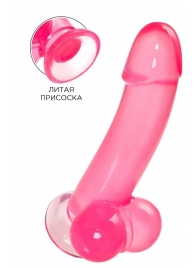 Розовый реалистичный фаллоимитатор Fush - 18 см. - A-toys купить с доставкой в интернет-магазине Orgasmix в Тамбове Розовый реалистичный фаллоимитатор Fush - 18 см. - A-toys