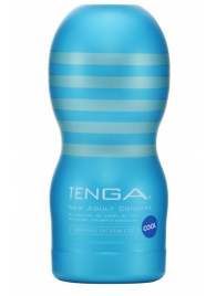 Мастурбатор с охлаждающей смазкой TENGA Original Vacuum Cup Cool - Tenga - в Тамбове купить с доставкой Мастурбатор с охлаждающей смазкой TENGA Original Vacuum Cup Cool - Tenga - в Тамбове купить с доставкой