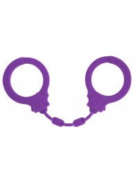Фиолетовые силиконовые наручники Suppression - Lola Games - купить с доставкой в Тамбове