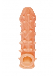 Телесная закрытая насадка с пупырышками Cock Sleeve Size S - 13,8 см. - KOKOS - в Тамбове купить с доставкой Телесная закрытая насадка с пупырышками Cock Sleeve Size S - 13,8 см. - KOKOS - в Тамбове купить с доставкой