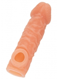 Телесная закрытая насадка с шершавой головкой Cock Sleeve Size M - 15,6 см. - KOKOS - в Тамбове купить с доставкой