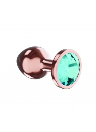 Пробка цвета розового золота с малиновым кристаллом Diamond Topaz Shine L - 8,3 см. - Lola Games - купить с доставкой в Тамбове