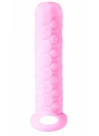 Розовый фаллоудлинитель Homme Long - 13,5 см. - Lola Games - в Тамбове купить с доставкой