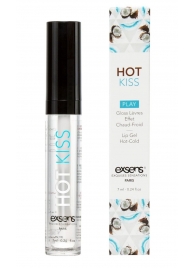 Блеск для губ Hot Kiss Coconut с ароматом кокоса - 7 мл. - Exsens - купить с доставкой в Тамбове