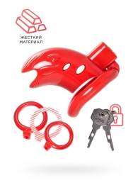 Красный мужской пояс верности из пластика - ToyFa - купить с доставкой в Тамбове