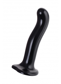 Черный стимулятор для пар P G-Spot Dildo Size M - 18 см. - Strap-on-me - в Тамбове купить с доставкой