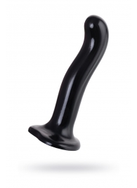 Черный стимулятор для пар P G-Spot Dildo Size L - 19 см. - Strap-on-me - в Тамбове купить с доставкой