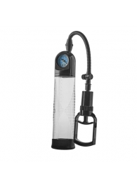 Прозрачная вакуумная помпа с манометром Deluxe Penis Pump - Dream Toys - в Тамбове купить с доставкой
