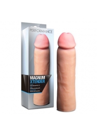 Телесная фаллическая насадка на пенис Magnum Xtender - 23 см. - Blush Novelties - в Тамбове купить с доставкой