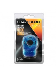 Голубое эрекционное виброкольцо Reusable 5 Function Cock Ring - Blush Novelties - в Тамбове купить с доставкой