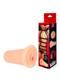 Реалистичный мастурбатор-вагина телесного цвета с вибрацией - Bior toys - в Тамбове купить с доставкой