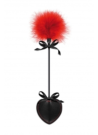 Стек с пуховкой Sweet Caress Feather Whip - 44 см. - Sweet Caress - купить с доставкой в Тамбове