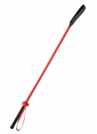 Красно-черный гладкий стек - 71 см. - Fetish Tentation - купить с доставкой в Тамбове