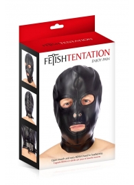 Маска-шлем с прорезями для глаз и рта - Fetish Tentation - купить с доставкой в Тамбове