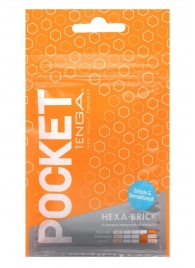 Карманный мастурбатор HEXA-BRICK - Tenga - в Тамбове купить с доставкой
