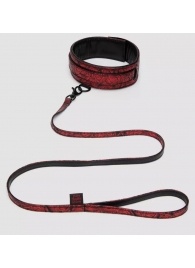 Стильный ошейник с поводком Reversible Faux Leather Collar and Lead - Fifty Shades of Grey - купить с доставкой в Тамбове